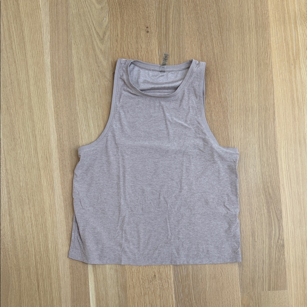 Beyond Yoga Light Gray/violet Tank Top